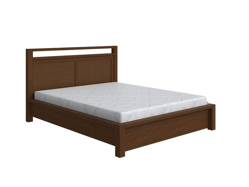Кровать Fiord с подъемным механизмом 90x190 Массив (сосна) Мокко - Кровать из массива с подъемным механизмом